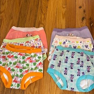 Girls' Assorted Printed Training Underwear - Pastel Mix